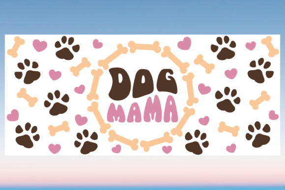 Design Review: Dog Mama Mom 16oz Libbey Glass Wrap SVG