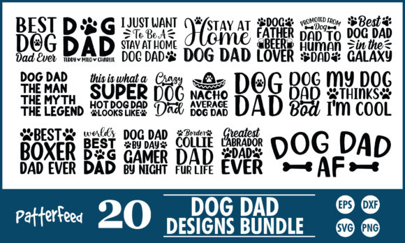 Dog Dad Father’s Day SVG Bundle