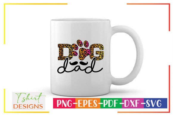 Dog Dad Sublimation Design