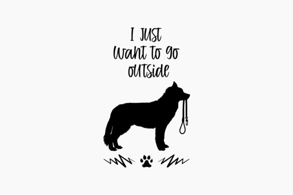 Dog Husky Ask to Go Outside