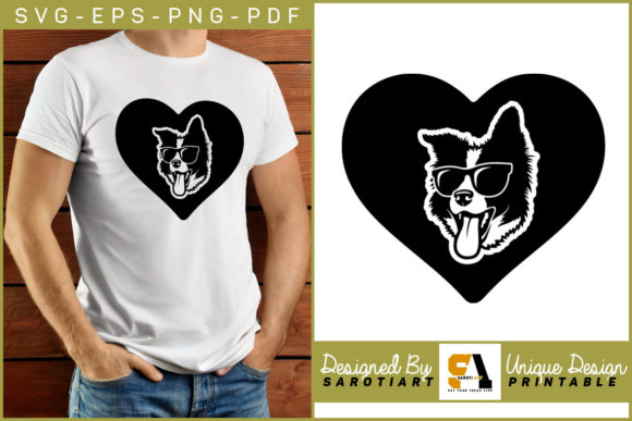 Dog Love Vector Shirt Design
