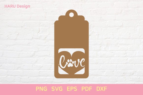 Dog Paw Gift Tag