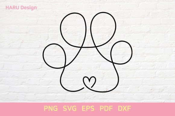 Dog Paw Outline