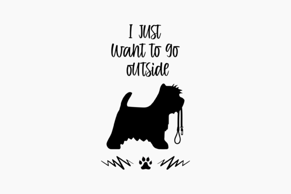 Dog Westie Ask to Go Outside
