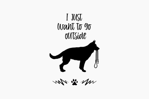 German Shepherd Ask to Go Outside
