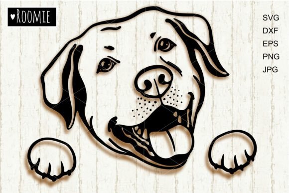 Yellow Lab Face SVG